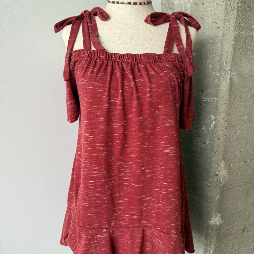 a.n.a Terracotta Off-Shoulder Top